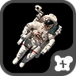 space wallpaper-astronaut- android application logo